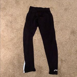 ASICS black/silver leggings size small